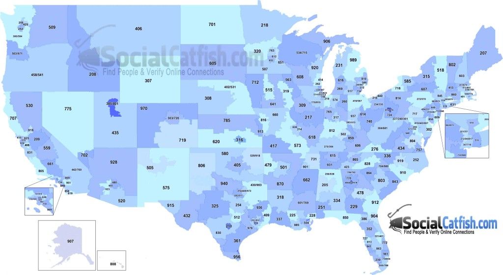 Area Code Map